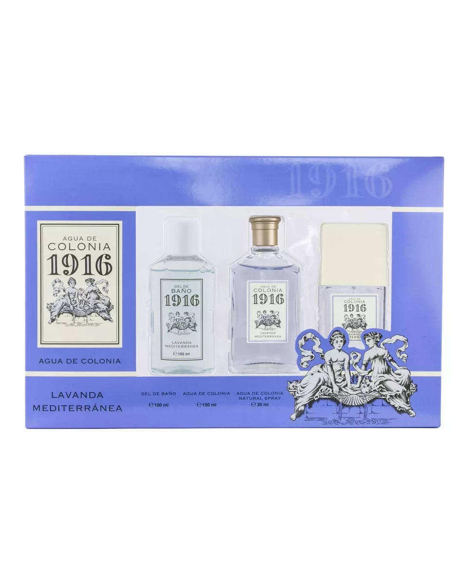 1916 - Estuche De Regalo Agua De Colonia Lavanda Mediterránea con descuento