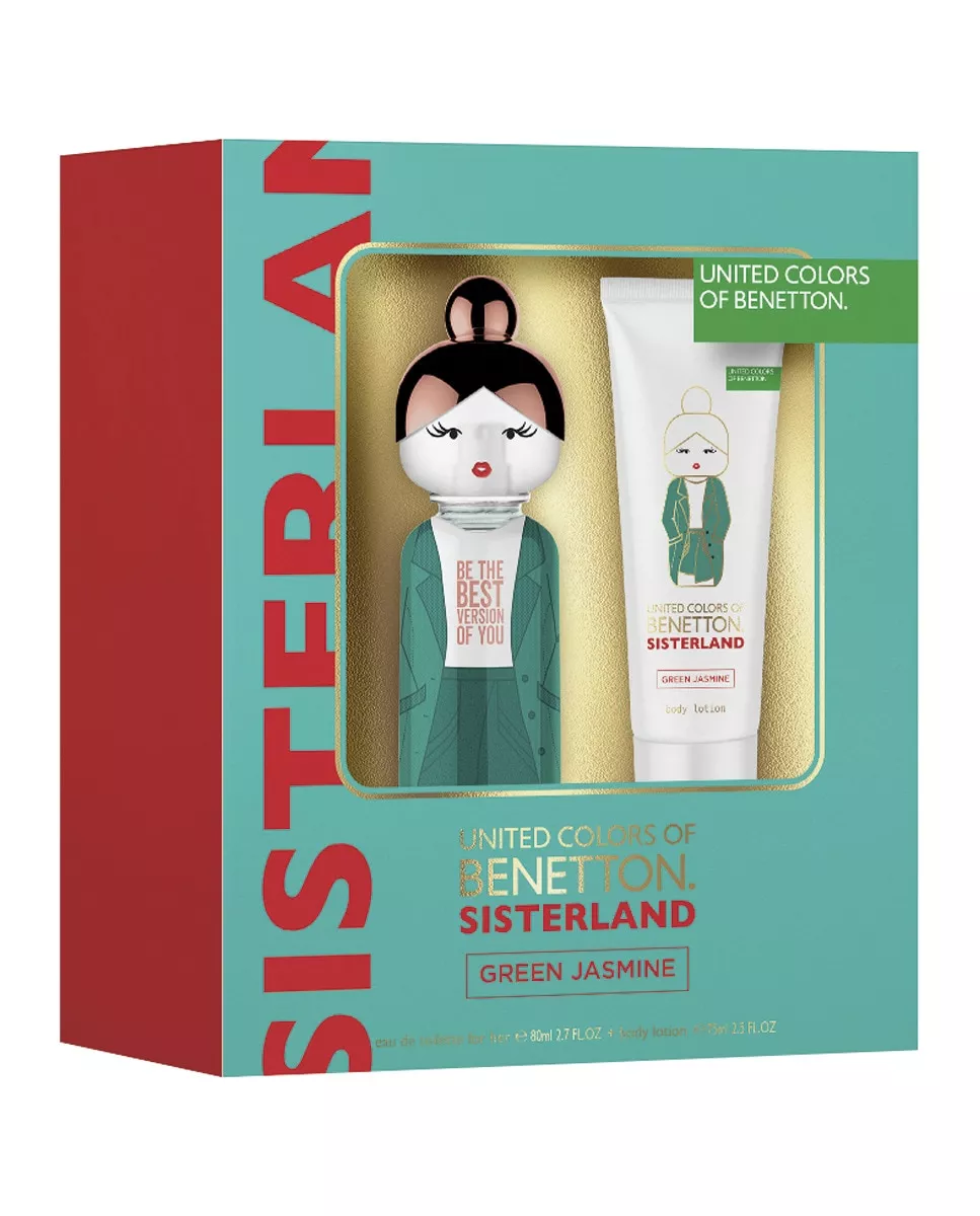 Benetton - Estuche De Regalo Eau De Toilette Sisterland Green Jasmine con descuento